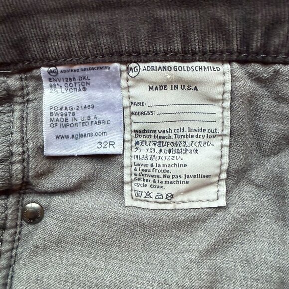 AG Adriano Goldschmied “The Stevie” Slim Straight Corduroy Pants – Women’s 32R - Picture 3 of 6